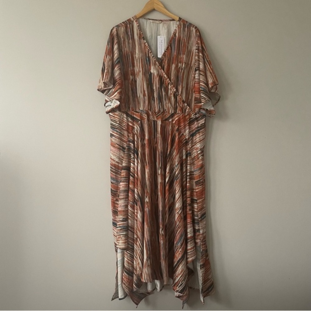 Soft Surroundings Cyra dress in painted stripe